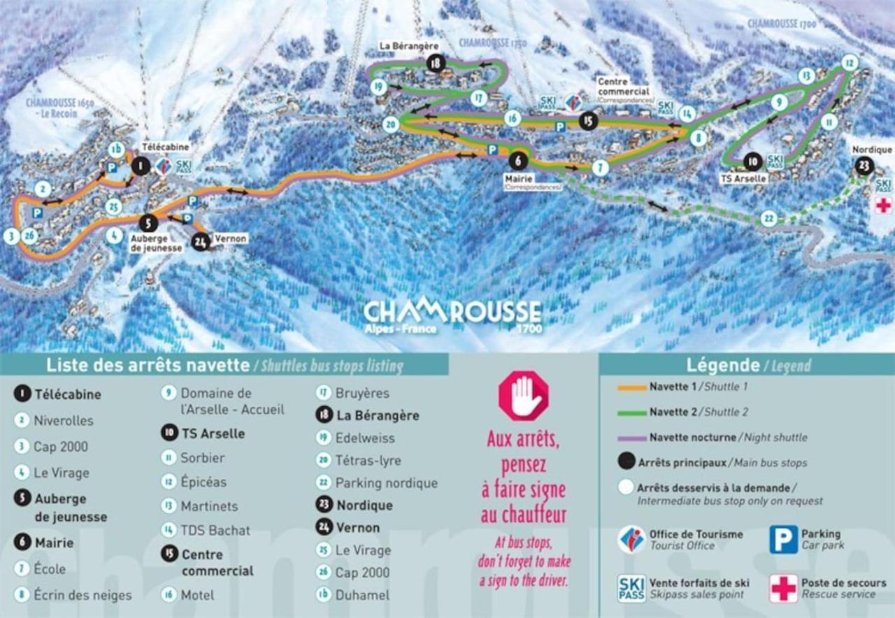 Charmant Studio Cabine Cocoon A 100 M Des Pistes Chamrousse Bagian luar foto