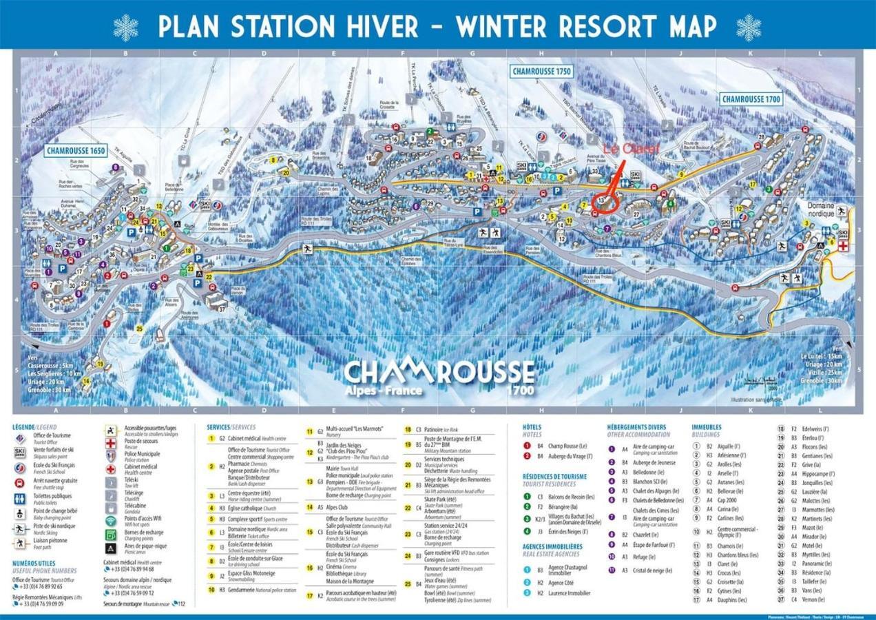 Charmant Studio Cabine Cocoon A 100 M Des Pistes Chamrousse Bagian luar foto